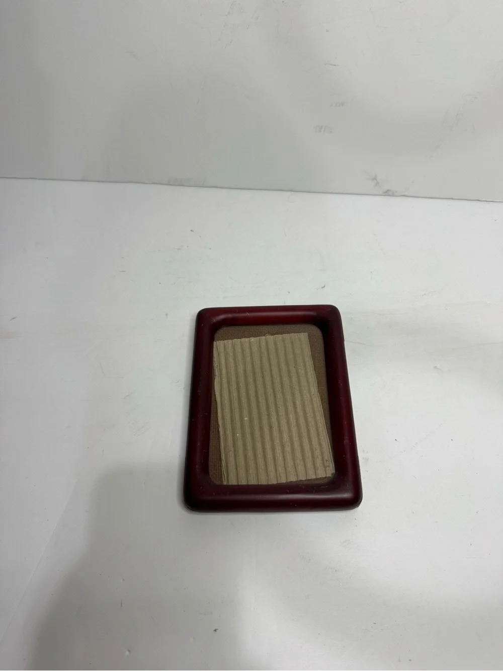 Vintage Small Deep Mahogany Wood Picture Frame